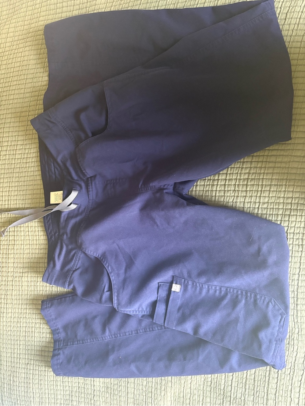 Figs Navy Blue Kade straight leg Bottoms
